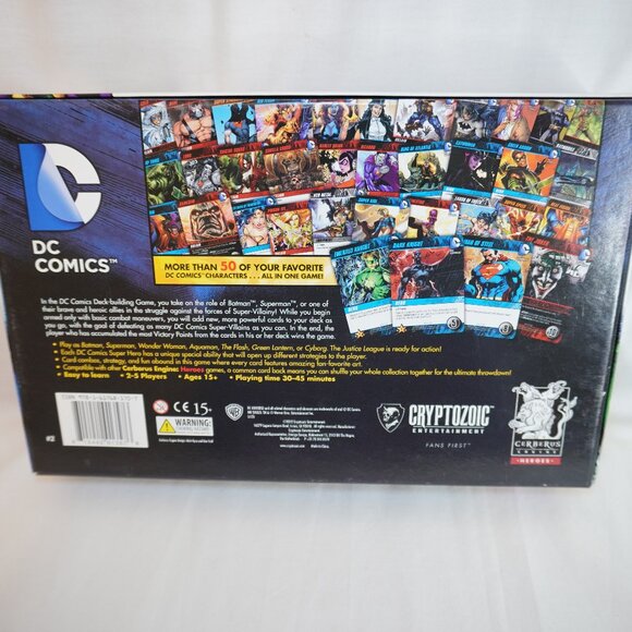 Popular DC Comics - 2 Deck Building Games - Cryptozoic (Complete)  Heroes Unite - Picture 4 of 6